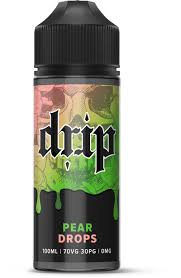 Pear Drops by Drip, 100ml Shortfill 0mg 0mg 100ml 70%VG Candy Fruit Pear Shortfill