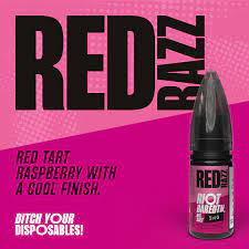 Red Razz 10ml Nic Salt by Riot Bar Edtn (10mg & 20mg) 10mg 20mg Fruit Nic Salts Raspberry Riot Labs Riot Squad