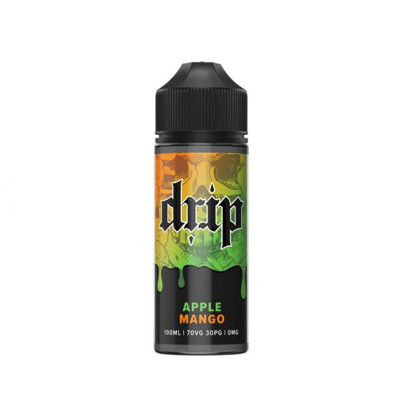 Apple Mango by Drip, 100ml Shortfill 0mg 0mg 100ml 70%VG Apple Fruit Mango Shortfill UK