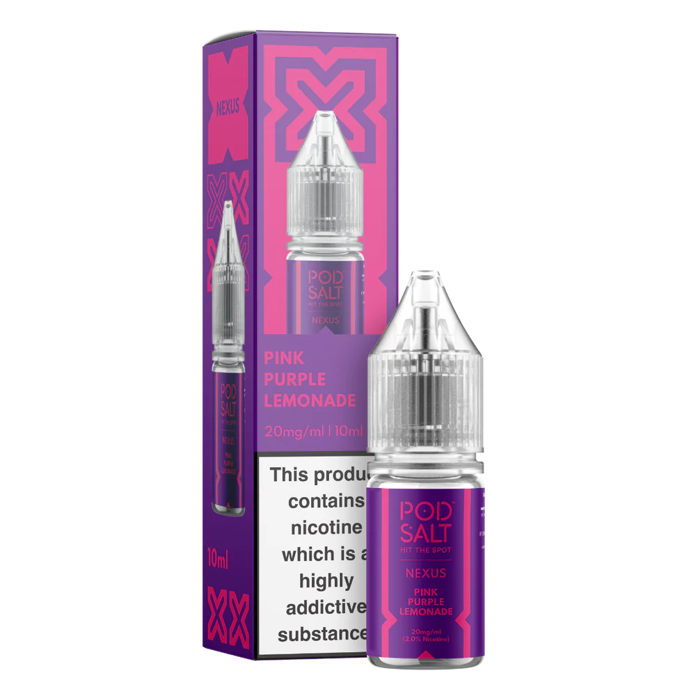 Pink Purple Lemonade 10ml Nic Salt by Pod Salt Nexus