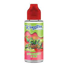 Strawberry & Kiwi, 100ml Shortfill by Kingston Get Fruity 0mg 100ml 2 for £20 (100ml) Fruit Kingston Kiwi Shortfill Strawberry UK