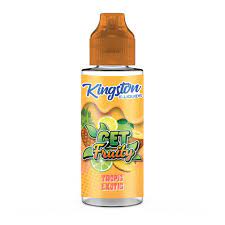 Tropic Exotic, 100ml Shortfill by Kingston Get Fruity 0mg 100ml 2 for £20 (100ml) Fruit Kingston Mango Shortfill Tropical Fruit UK