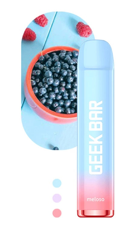 Geekvape Meloso Disposable Vape, 600+ Puffs, 20mg Blueberry Sour Raspberry 20mg Disposable Geek Vape
