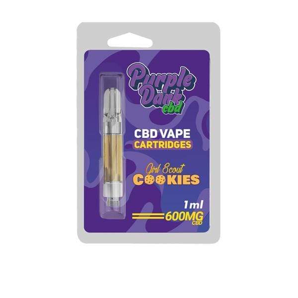 Girl Scout Cookies - Purple Dabz CBD Vape Cartridges 300mg & 600mg (1ml Carts) 600mg CBD Eliquid Purple Dank