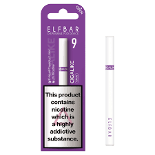 Cigalike Disposable (up to 600 Puffs) by Elf Bar Grape 3 for £10 Disposable Disposable Elf Bar