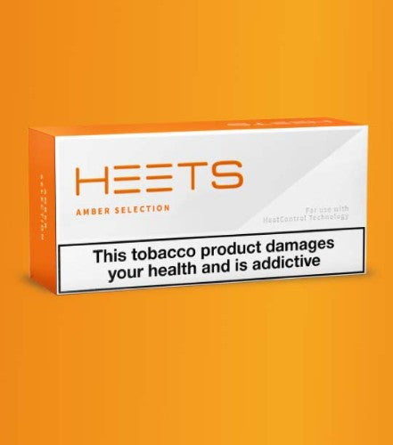 HEETS for IQOS [1 pack of 20 HEETS] Amber Heat-Not-Burn Heated Tobacco HEETS IQOS