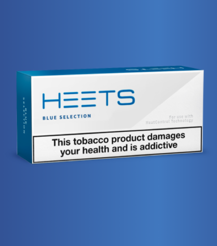 HEETS for IQOS [1 sleeve = 10 packs = 200 HEETS] Blue Heat-Not-Burn Heated Tobacco HEETS IQOS