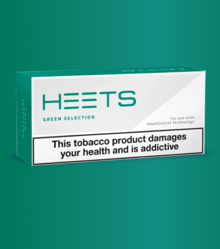 HEETS for IQOS [1 sleeve = 10 packs = 200 HEETS] Green Heat-Not-Burn Heated Tobacco HEETS IQOS