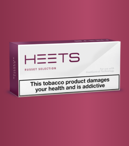 HEETS for IQOS [1 sleeve = 10 packs = 200 HEETS] Russet Heat-Not-Burn Heated Tobacco HEETS IQOS