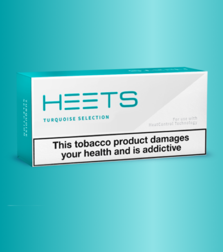 HEETS for IQOS [1 sleeve = 10 packs = 200 HEETS] Turquoise Heat-Not-Burn Heated Tobacco HEETS IQOS