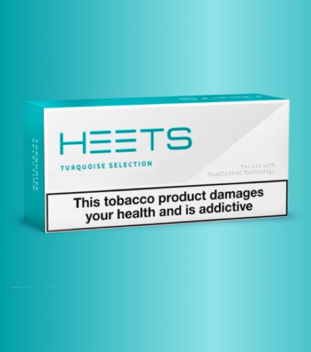 HEETS for IQOS [1 pack of 20 HEETS] Turquoise Heat-Not-Burn Heated Tobacco HEETS IQOS