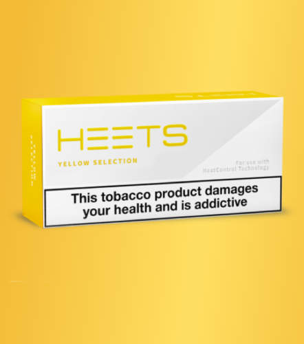 HEETS for IQOS [1 pack of 20 HEETS] Yellow Heat-Not-Burn Heated Tobacco HEETS IQOS