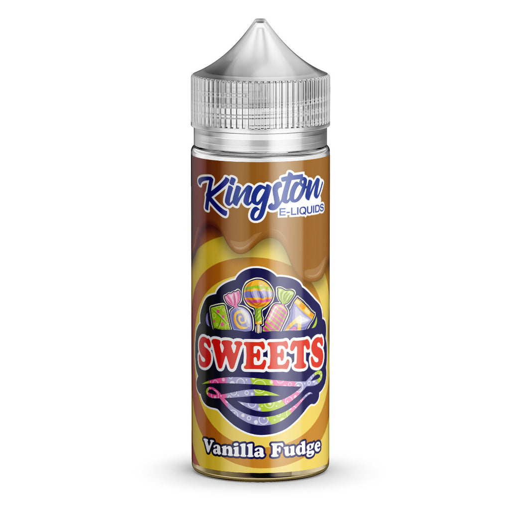 Vanilla Fudge 100ml by Kingston Sweets 0mg 100ml 2 for £20 (100ml) Candy Fudge Kingston Shortfill Vanilla