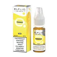 Mango 10ml Nic Salt by Elfliq 10mg 10ml 20mg 3 for £10 (Nic Salts) Elf Bar Elfliq Fruit Mango Nic Salts