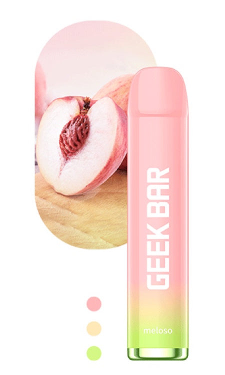 Geekvape Meloso Disposable Vape, 600+ Puffs, 20mg Peach Ice 20mg Disposable Geek Vape