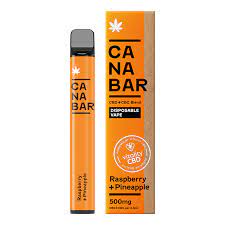 CANA Bar, 500mg CBD By Vitality CBD Raspberry + Pineapple CBD Disposable