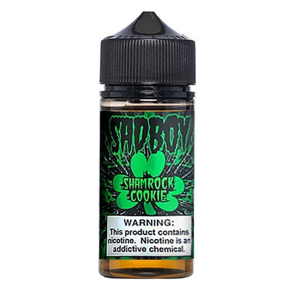 Shamrock Cookie 100ml by Sad Boy 0mg 100ml 2 for £34 (100ml) Cookie Dessert Mint Sad Boy Shortfill USA