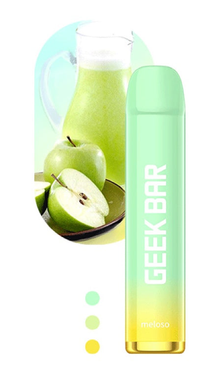 Geekvape Meloso Disposable Vape, 600+ Puffs, 20mg Sour Apple 20mg Disposable Geek Vape