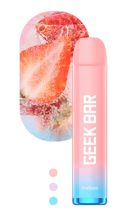 Geekvape Meloso Disposable Vape, 600+ Puffs, 20mg Strawberry Ice 20mg Disposable Geek Vape