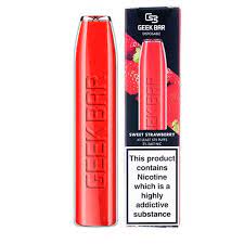 Geek Bar Disposable (575+ Puffs) 20mg Sweet Strawberry 20mg 4 for £10 Disposable Geek Vape
